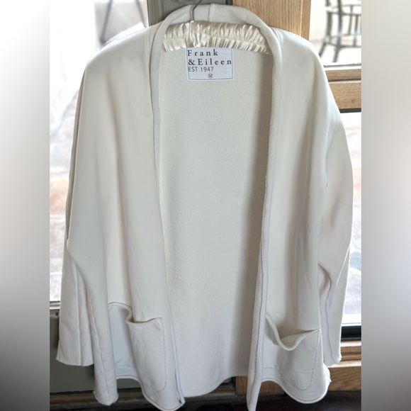 frank and eileen Jackets & Blazers - Frank & Eileen Beach Cream Triple Fleece Open Cardigan. Excellent condition!